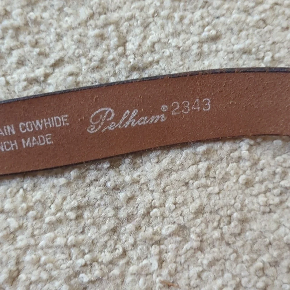 Pelham Dark Brown/ Black Top Grain Cowhide Bench Made Belt Size 34